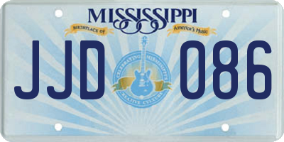 MS license plate JJD086