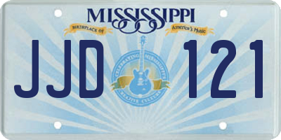 MS license plate JJD121