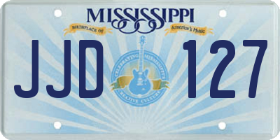 MS license plate JJD127