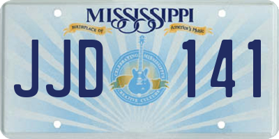 MS license plate JJD141