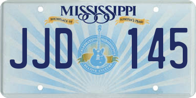 MS license plate JJD145