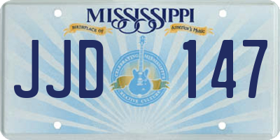 MS license plate JJD147