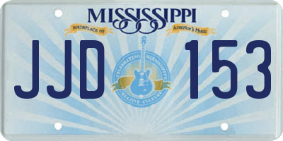MS license plate JJD153
