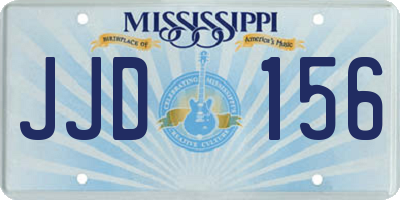 MS license plate JJD156
