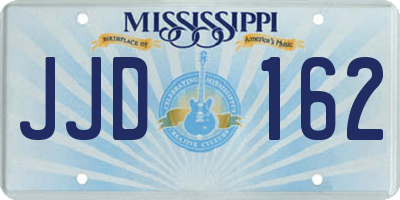 MS license plate JJD162