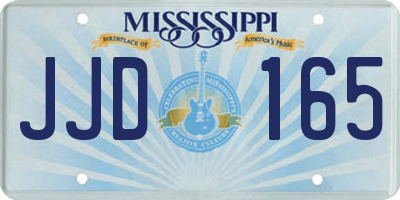 MS license plate JJD165