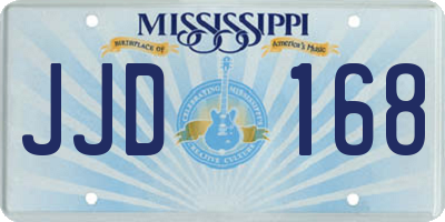 MS license plate JJD168