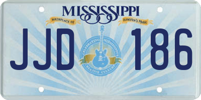 MS license plate JJD186