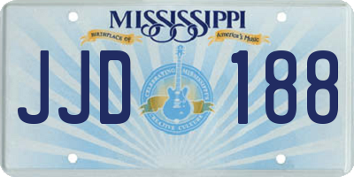 MS license plate JJD188