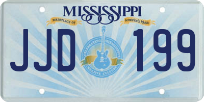 MS license plate JJD199