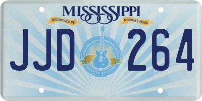 MS license plate JJD264