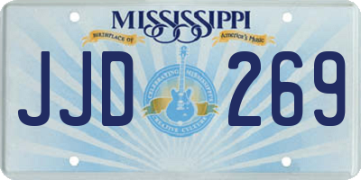 MS license plate JJD269