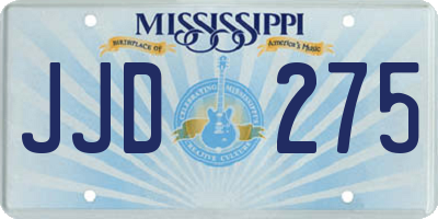 MS license plate JJD275