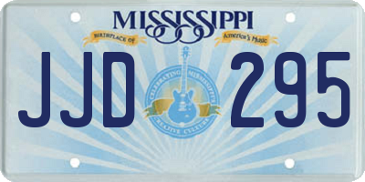 MS license plate JJD295