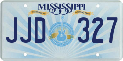 MS license plate JJD327