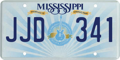 MS license plate JJD341