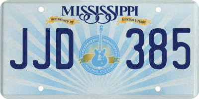 MS license plate JJD385