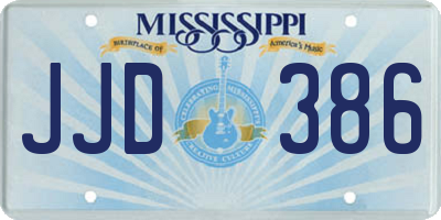 MS license plate JJD386