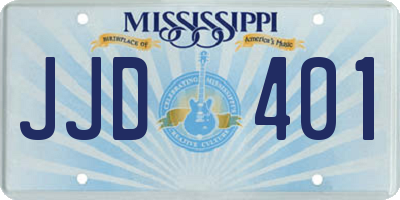MS license plate JJD401