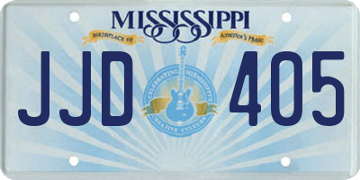 MS license plate JJD405