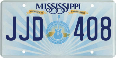 MS license plate JJD408