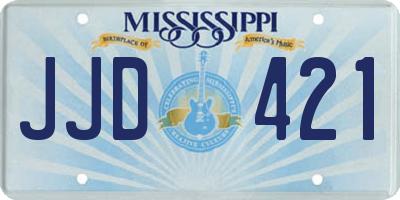 MS license plate JJD421