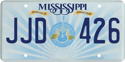 MS license plate JJD426