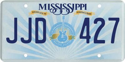 MS license plate JJD427