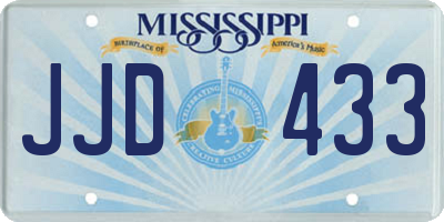 MS license plate JJD433