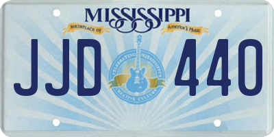 MS license plate JJD440