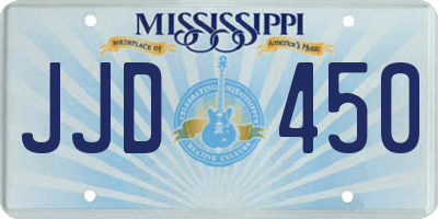MS license plate JJD450