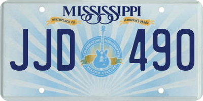 MS license plate JJD490