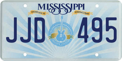 MS license plate JJD495