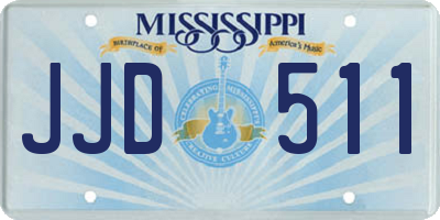 MS license plate JJD511