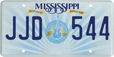 MS license plate JJD544