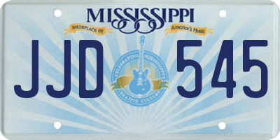 MS license plate JJD545