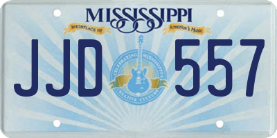 MS license plate JJD557
