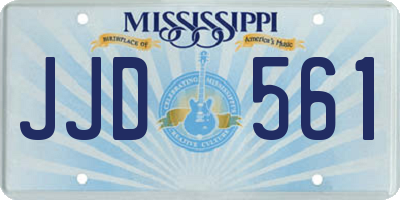 MS license plate JJD561