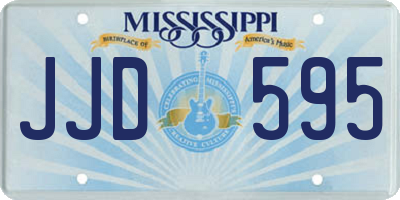 MS license plate JJD595