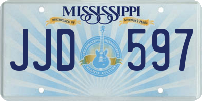 MS license plate JJD597