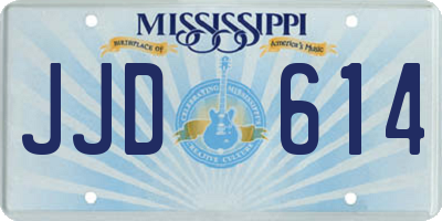 MS license plate JJD614