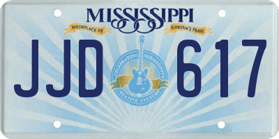 MS license plate JJD617