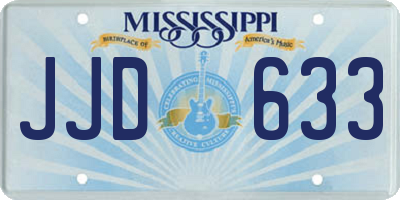 MS license plate JJD633