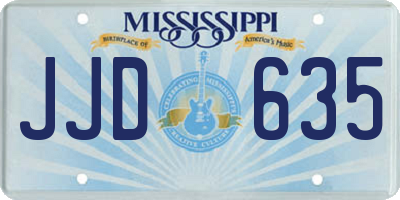 MS license plate JJD635