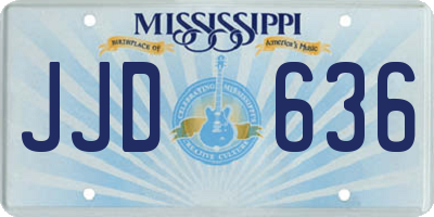 MS license plate JJD636