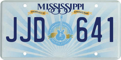 MS license plate JJD641
