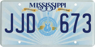 MS license plate JJD673