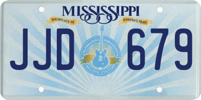 MS license plate JJD679