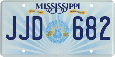 MS license plate JJD682