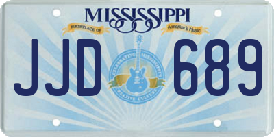 MS license plate JJD689